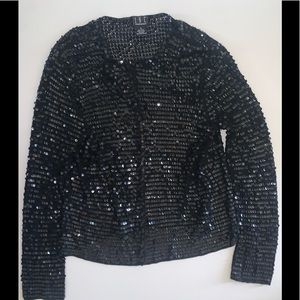 INC Sequins Long Sleeve Top
